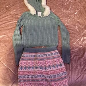 Tahari- holiday sweater set for girls